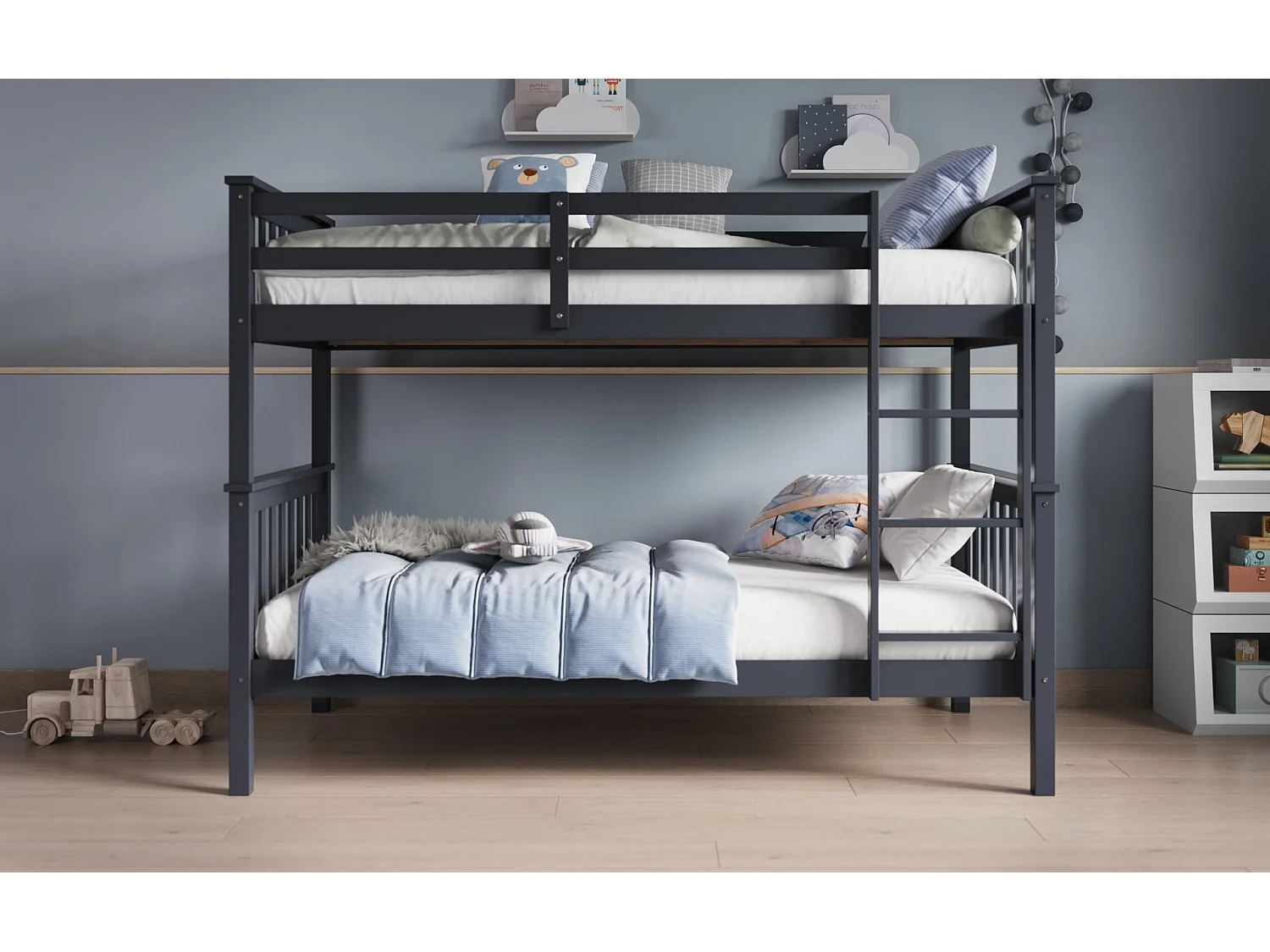 Flair Zoom Wooden Bunk Bed Grey