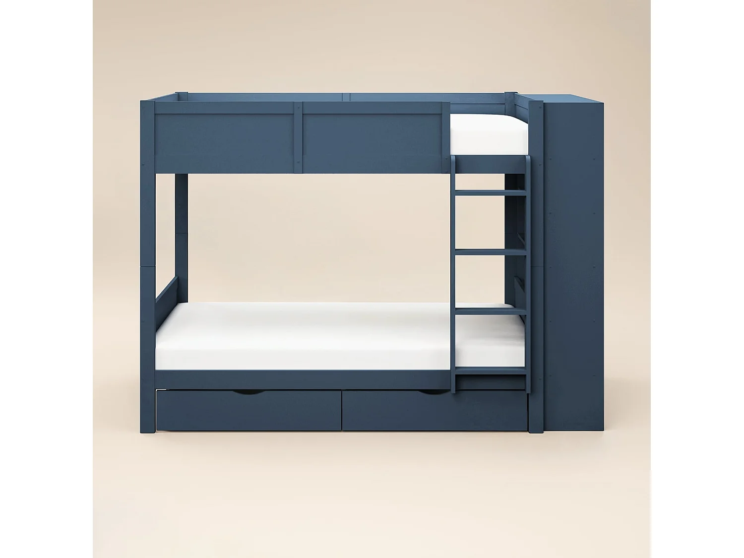 Flair Ruby Wooden Bunk Bed with Storage Blue