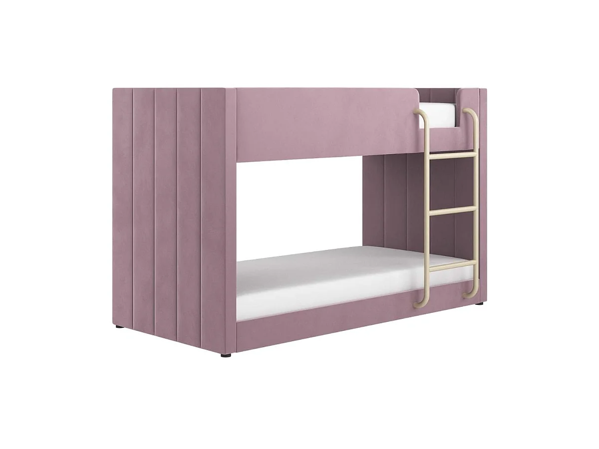 Flair Eden Pink Velvet Bunk Bed