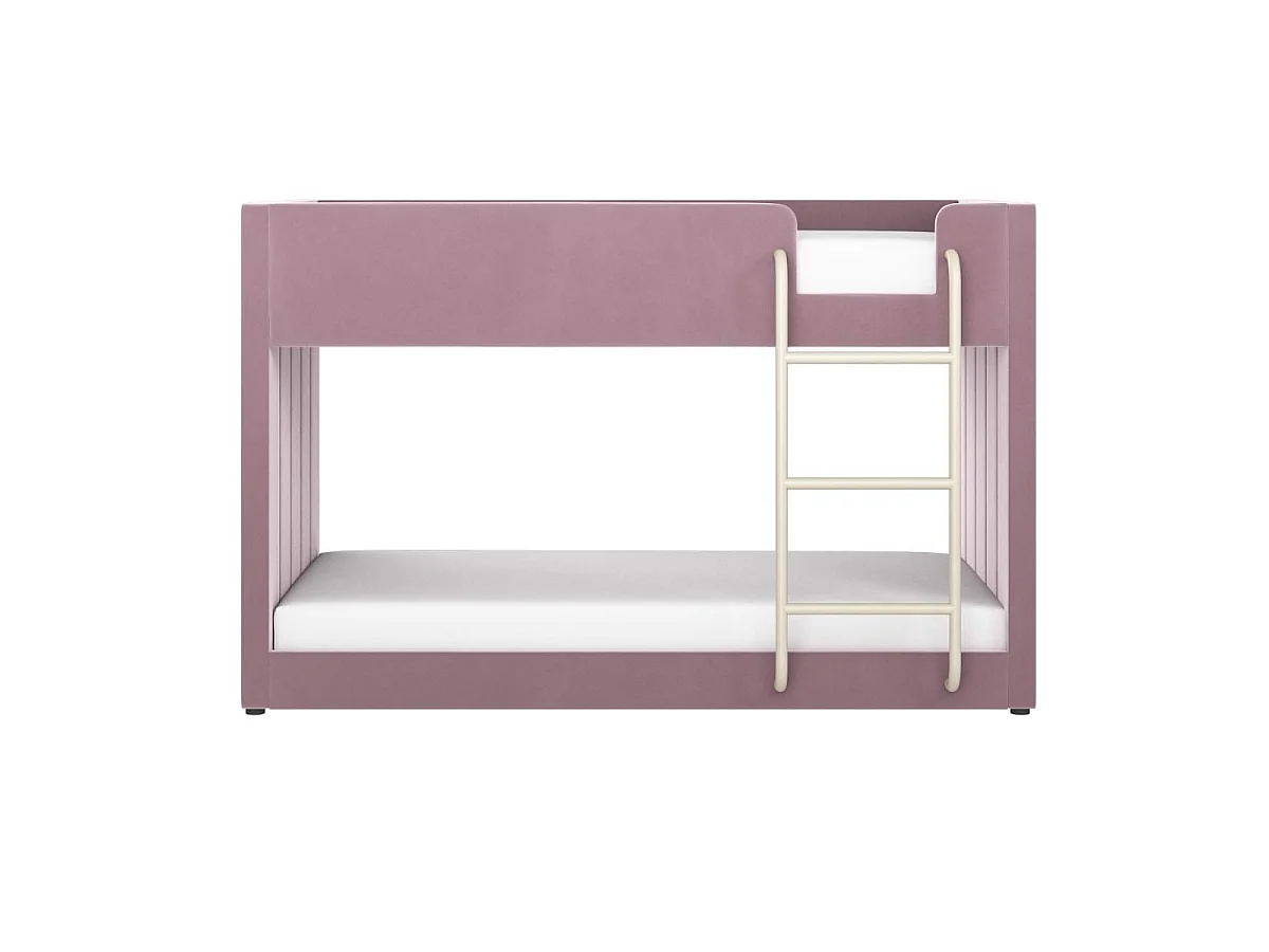 Flair Eden Pink Velvet Bunk Bed