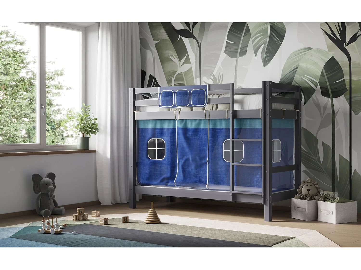 Flair Callisto Shorty Bunk Bed Grey