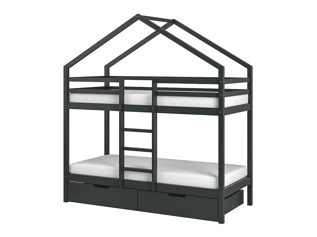 Flair Nest House Bunk Bed Grey