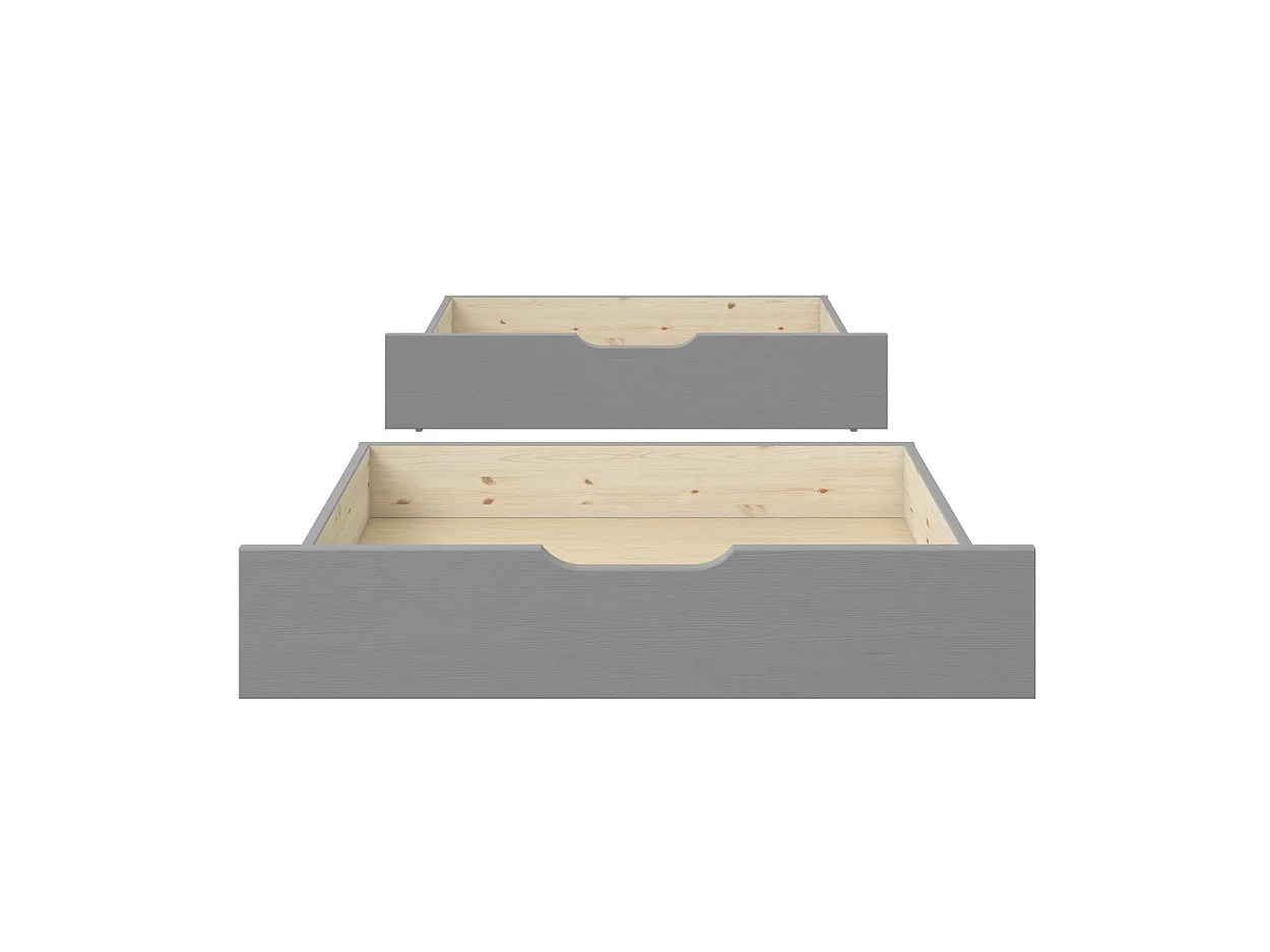 Noomi Nora Triple Bunk Bed Grey