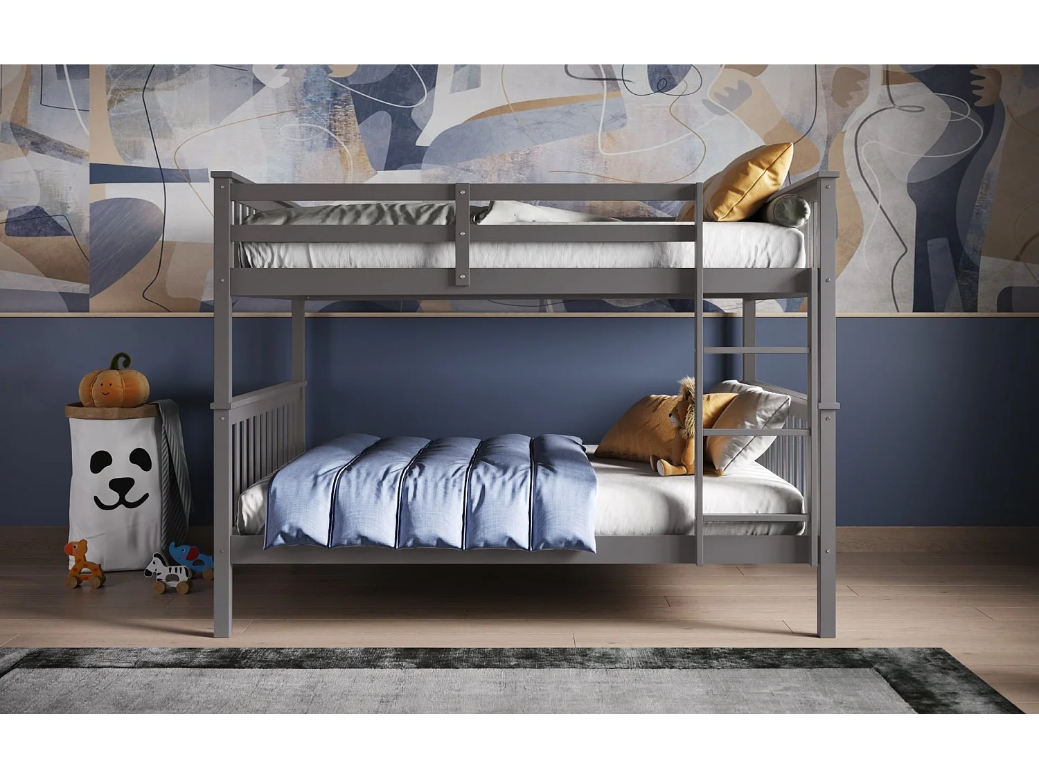 Flair Tetrad Small Double Bunk Bed Grey