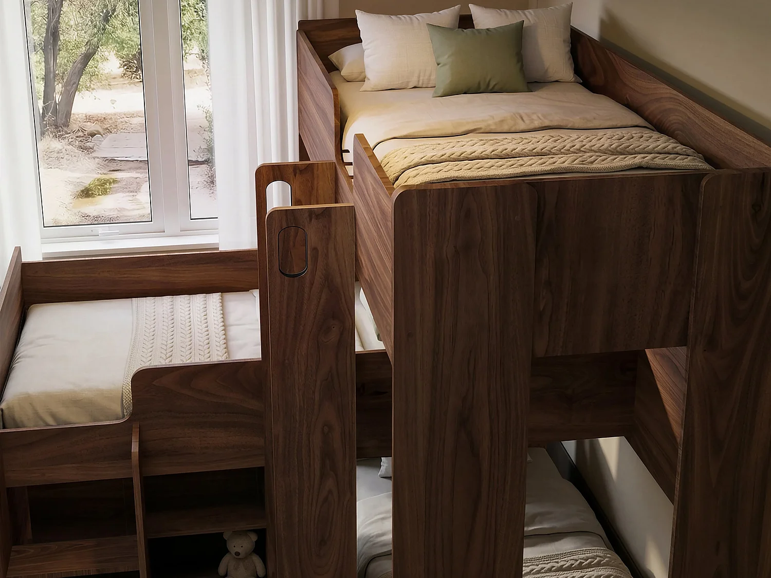 Flair Bode Triple Sleeper Oak & Walnut