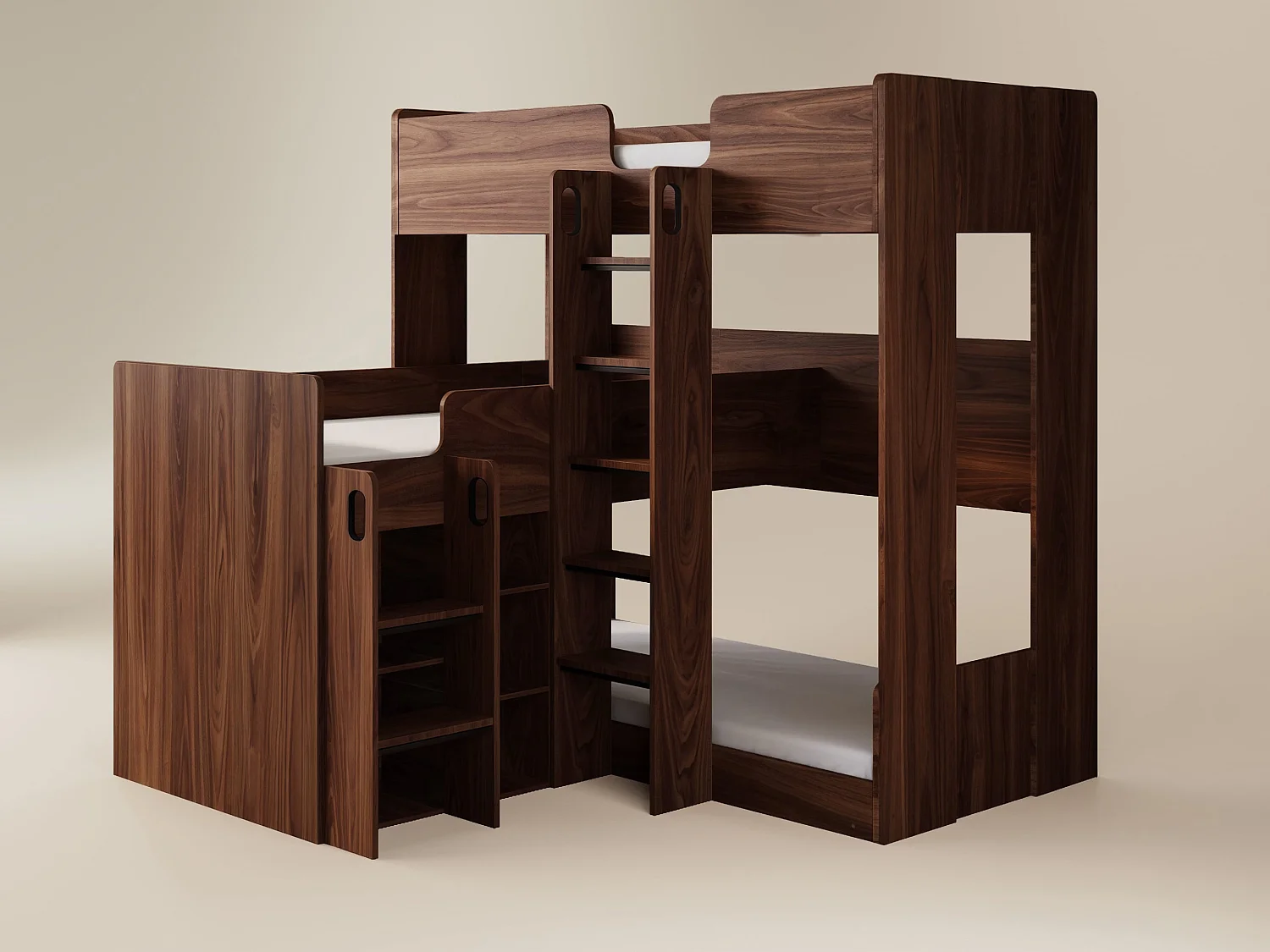 Flair Bode Triple Sleeper Oak & Walnut
