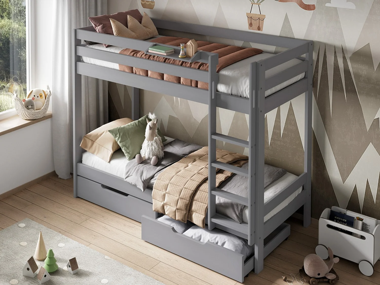 Noomi Nora Bunk Bed Grey