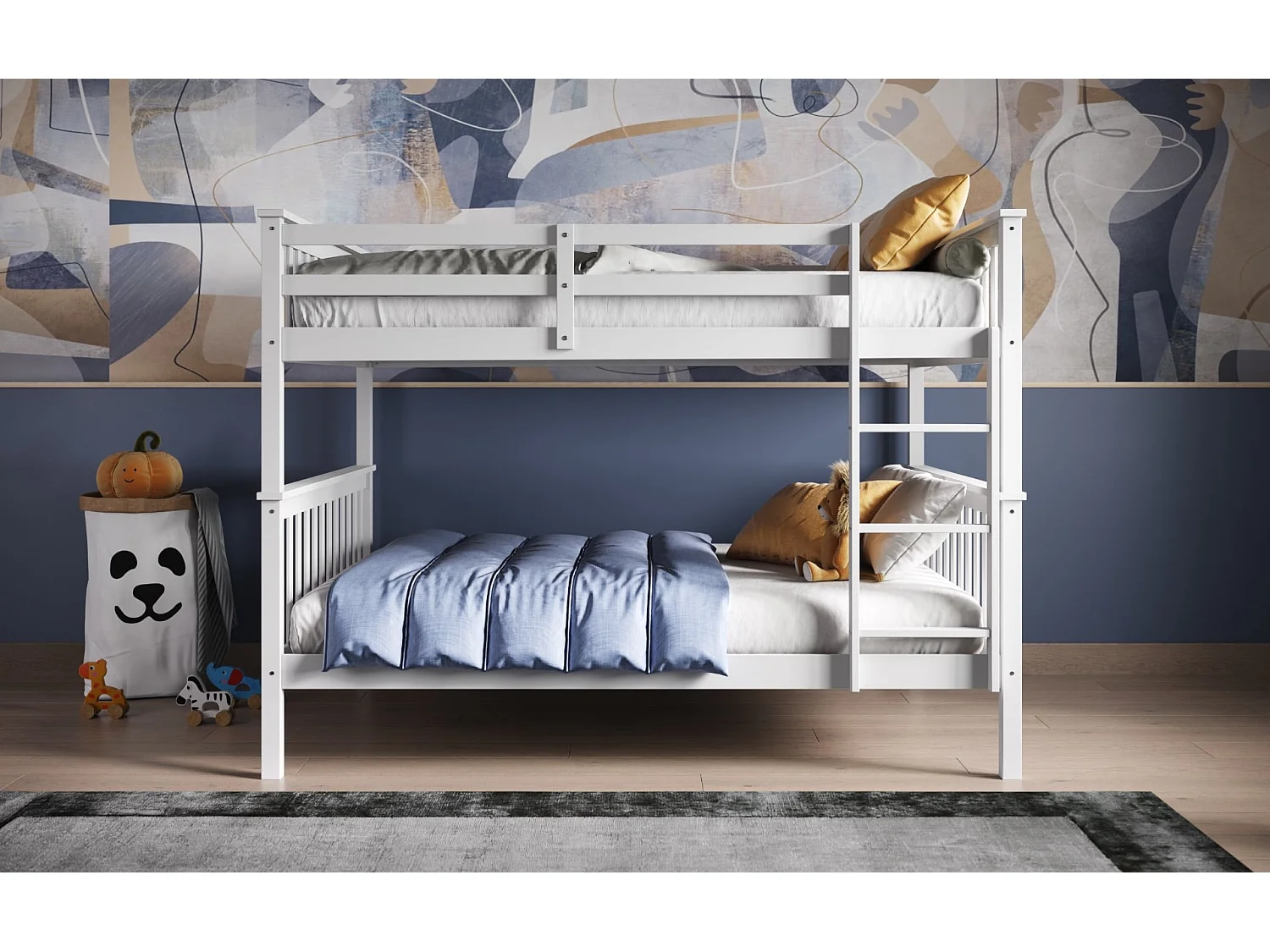 Flair Tetrad Small Double Bunk Bed White