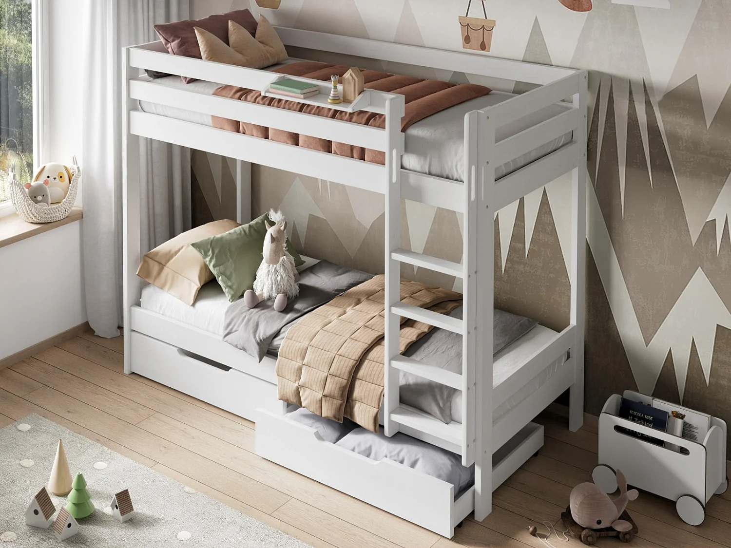 Noomi Nora Bunk Bed White
