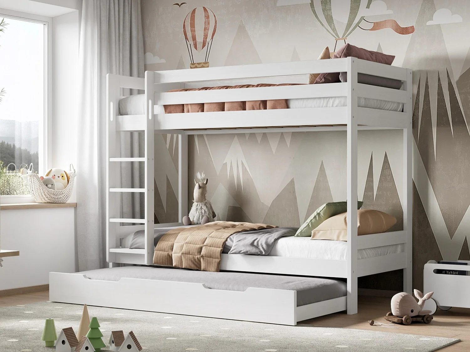 Noomi Nora Bunk Bed White