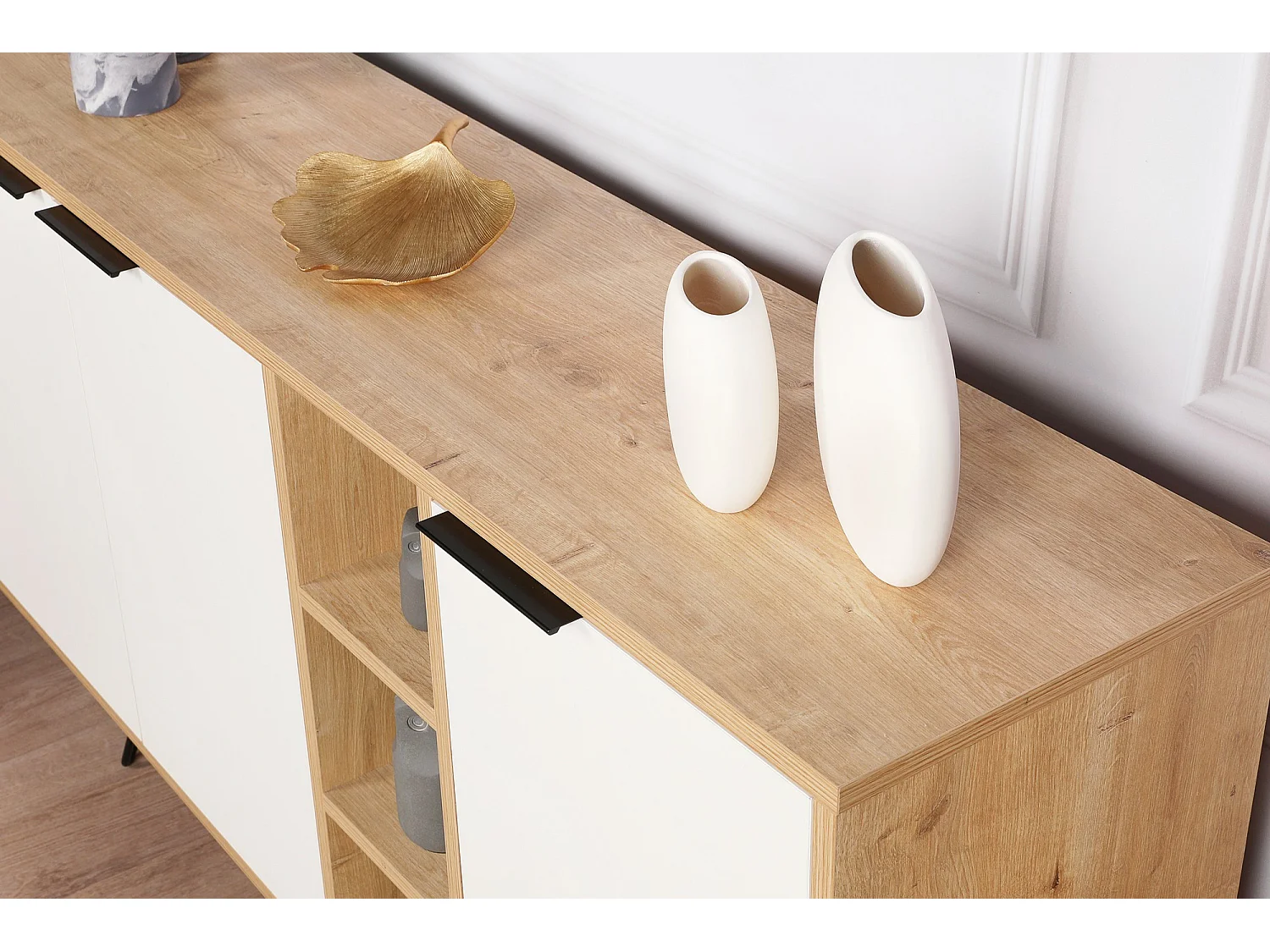 Console en bois "Clara" 142 x 35,6 x 83 cm - Chêne