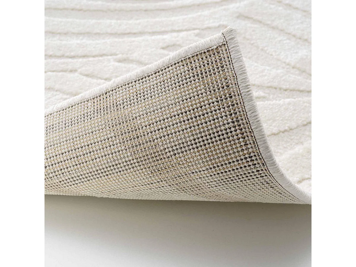 Tapis Shaggy Relief "Ankara" 160x230cm Beige