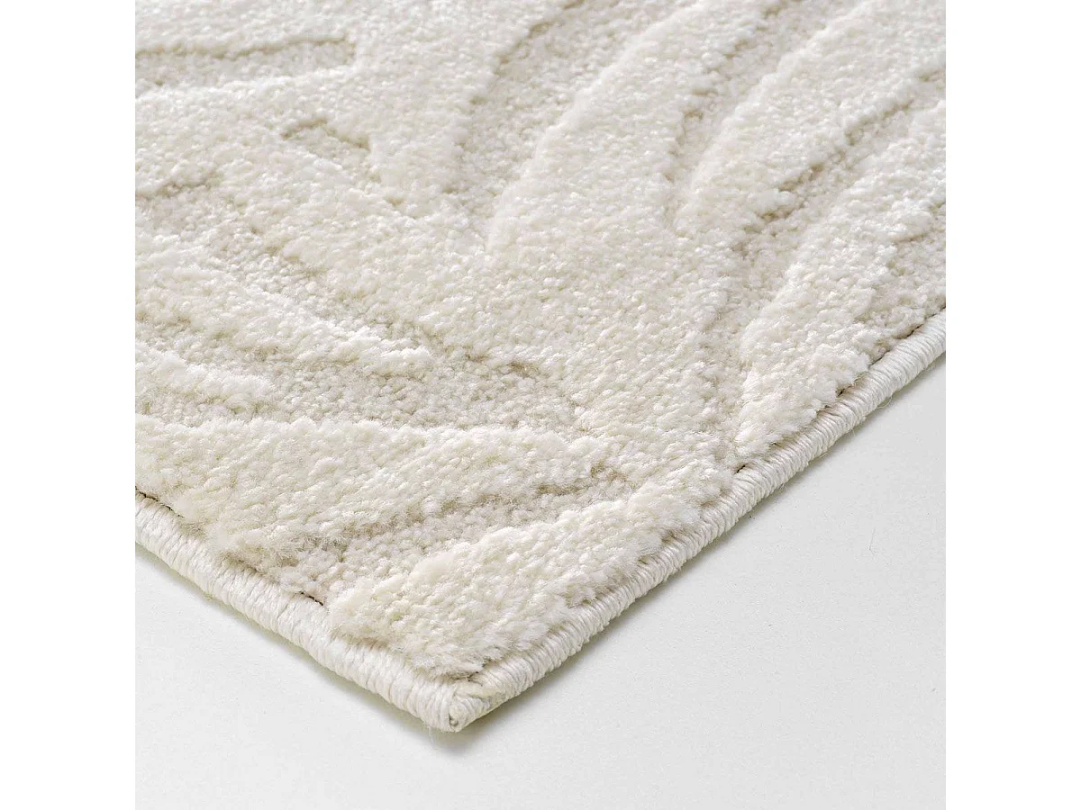 Tapis Shaggy Relief "Ankara" 60x110cm Beige