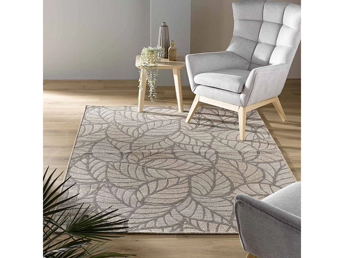 Tapis Déco Tissé "Vitalis" 160x230cm Naturel