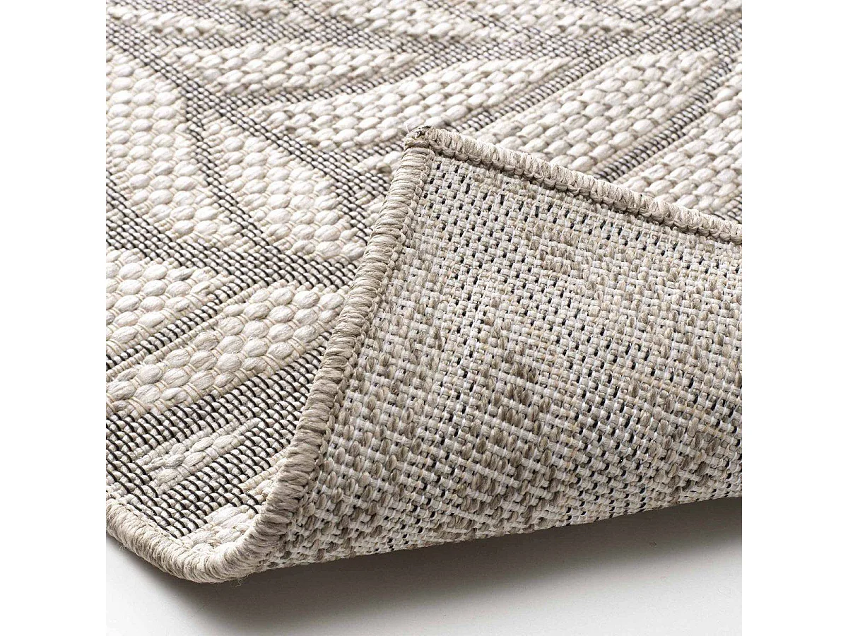 Tapis Déco Tissé "Vitalis" 120x170cm Naturel