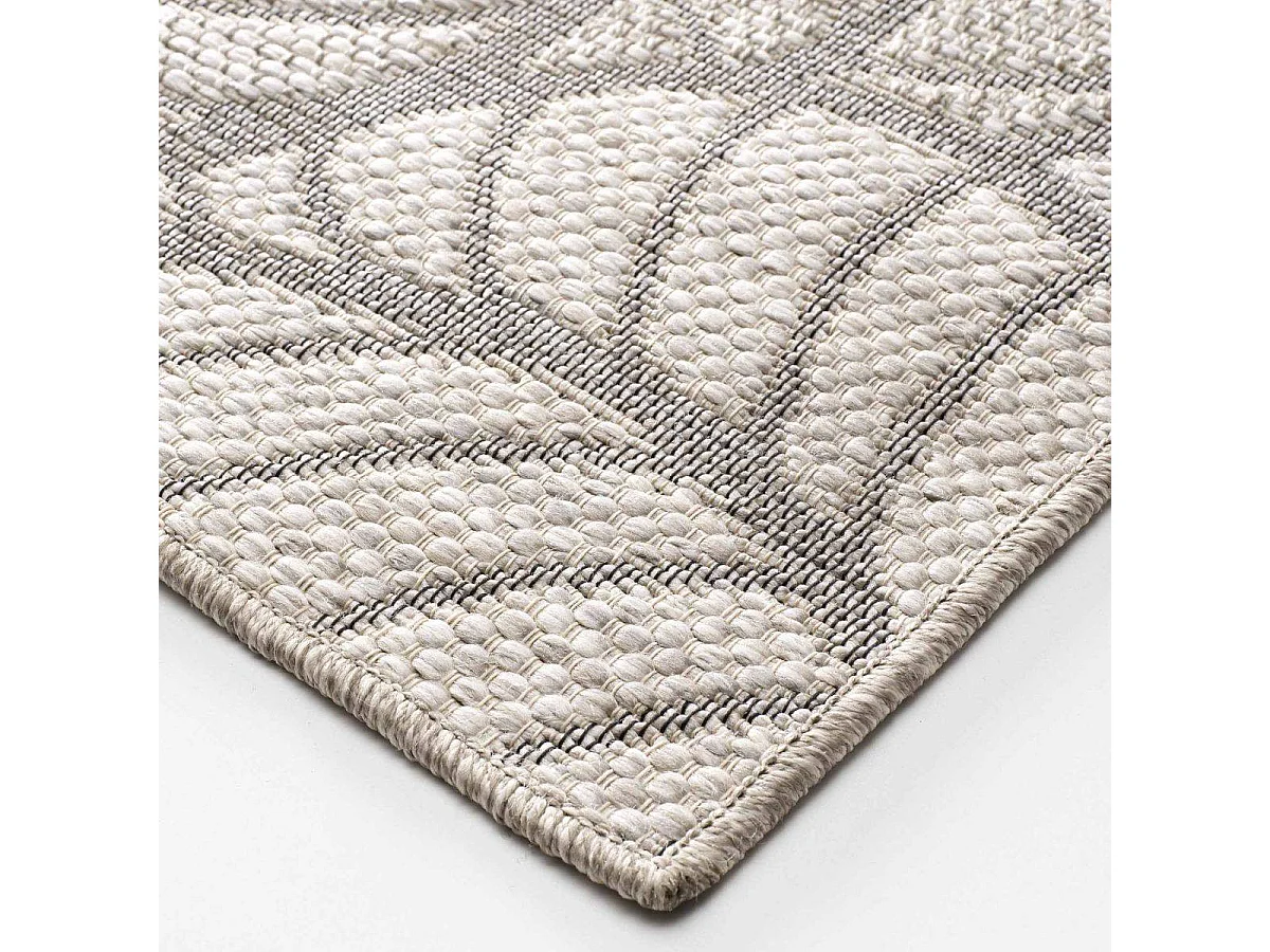 Tapis Déco Tissé "Vitalis" 120x170cm Naturel