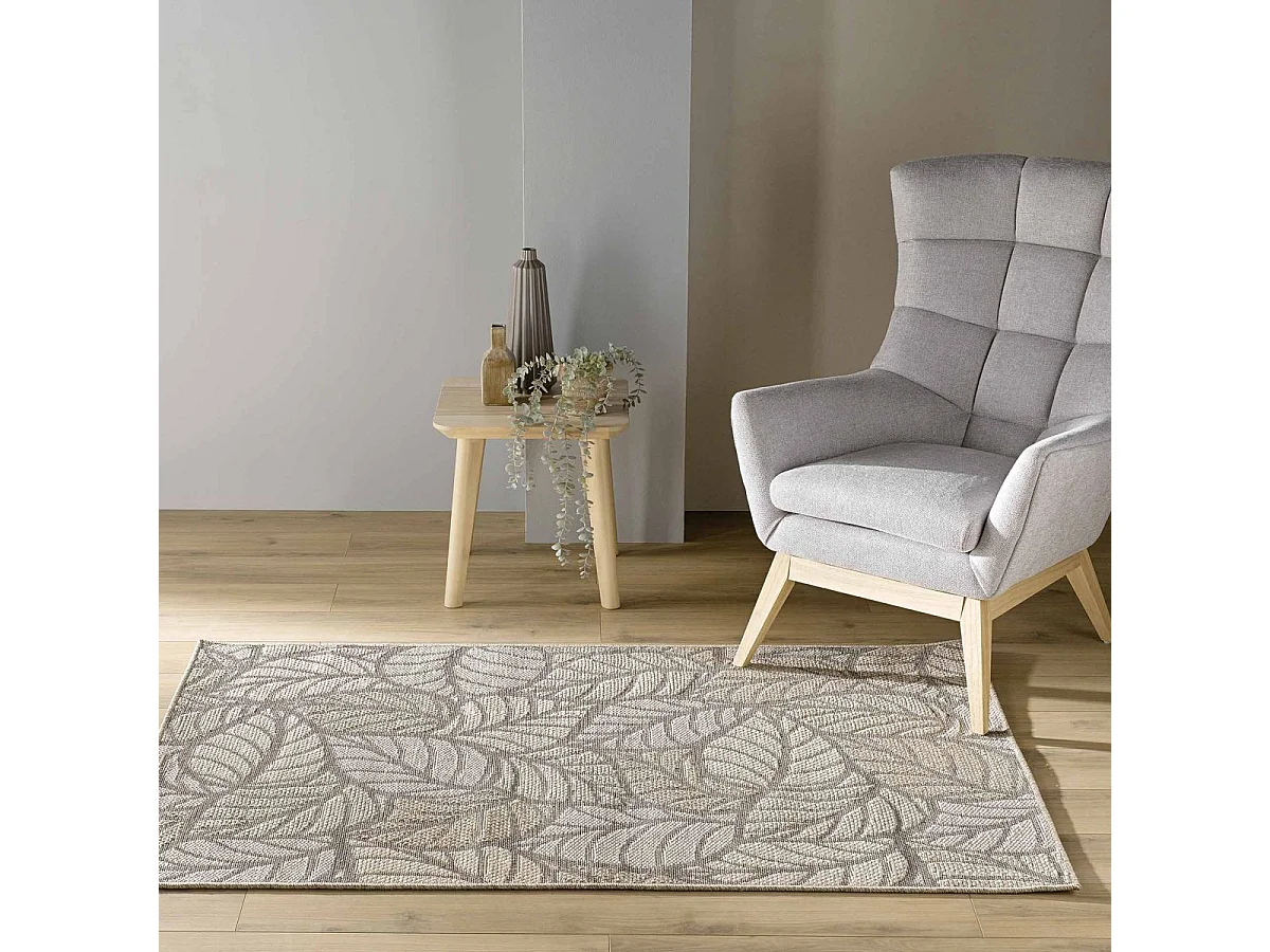 Tapis Déco Tissé "Vitalis" 120x170cm Naturel