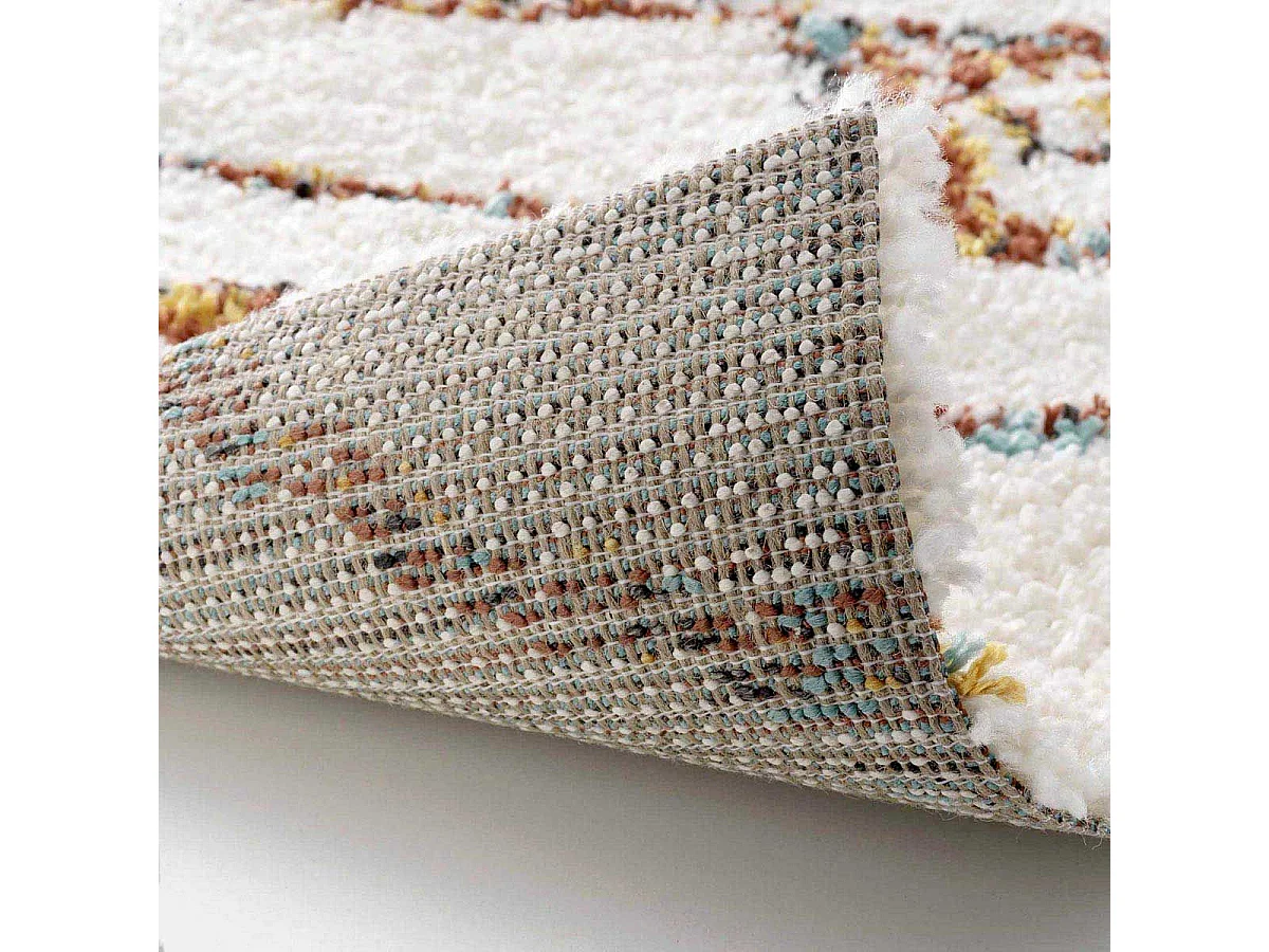 Tapis Déco Shaggy "Vasco" 120x170cm Multicolore