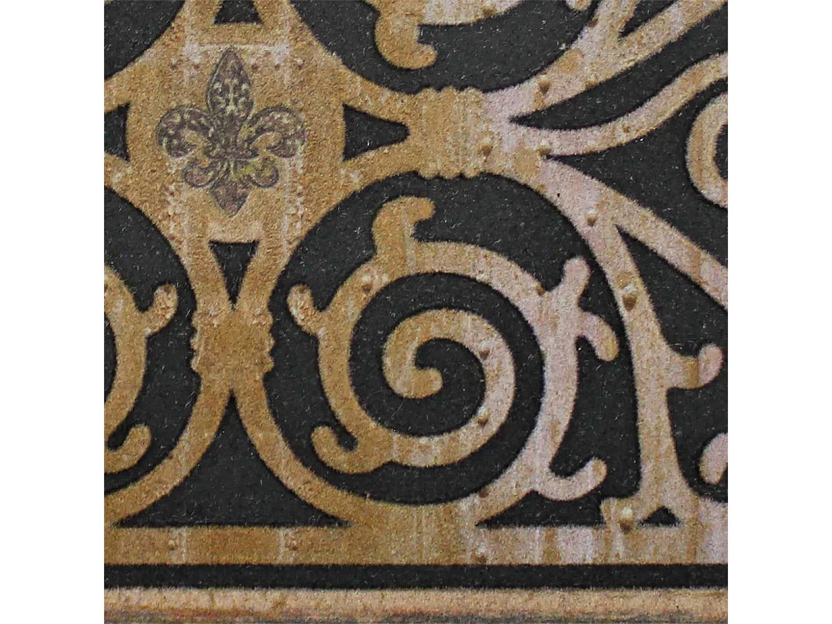 Tapis Relief Imprimé "Castel" 45x75cm Naturel