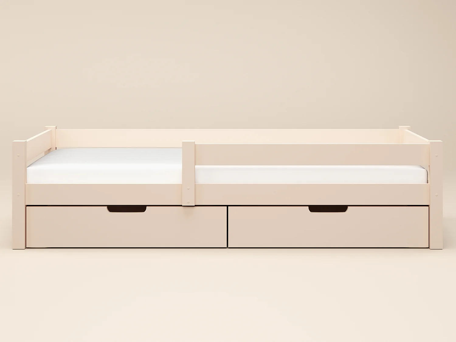Flair Milo Single Bed with Storage Beige