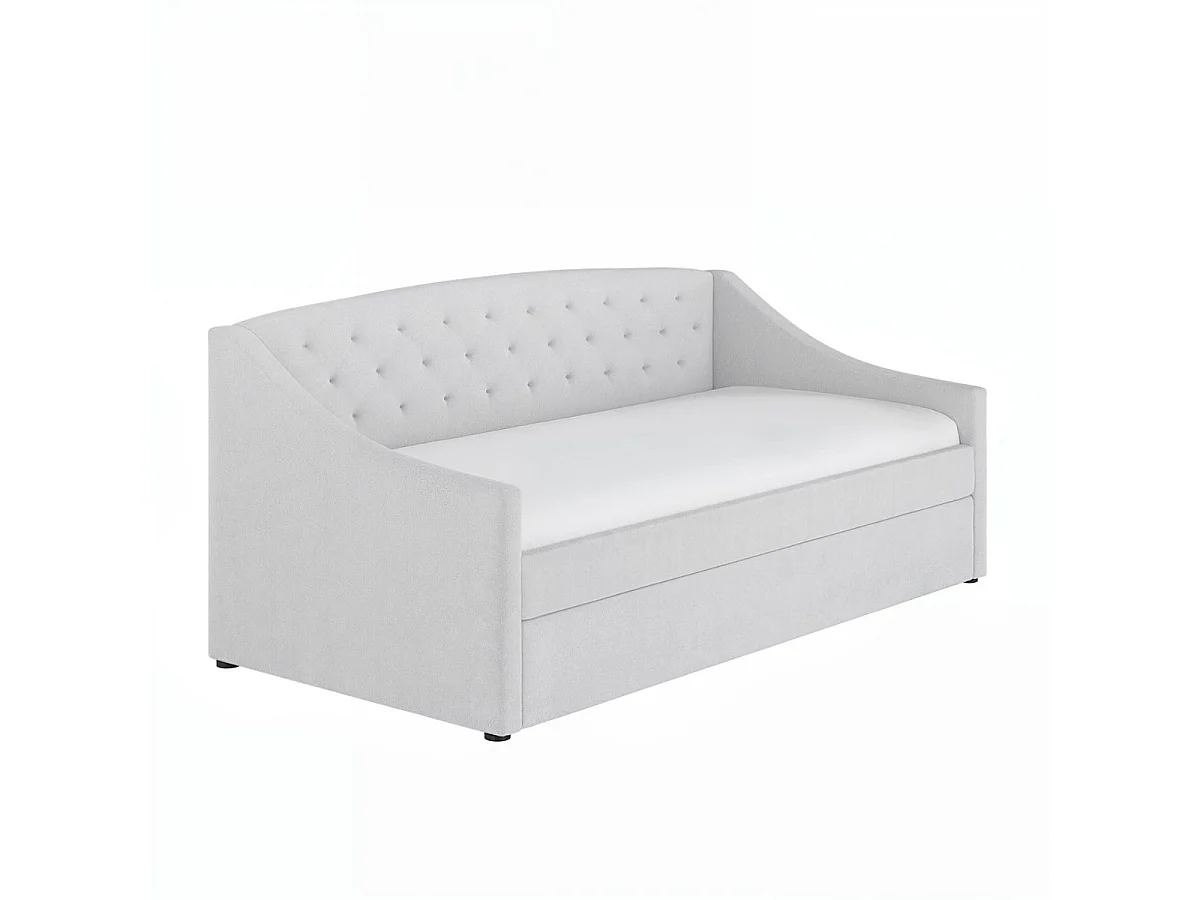 Flair Aurora Cream Boucle Daybed with Trundle