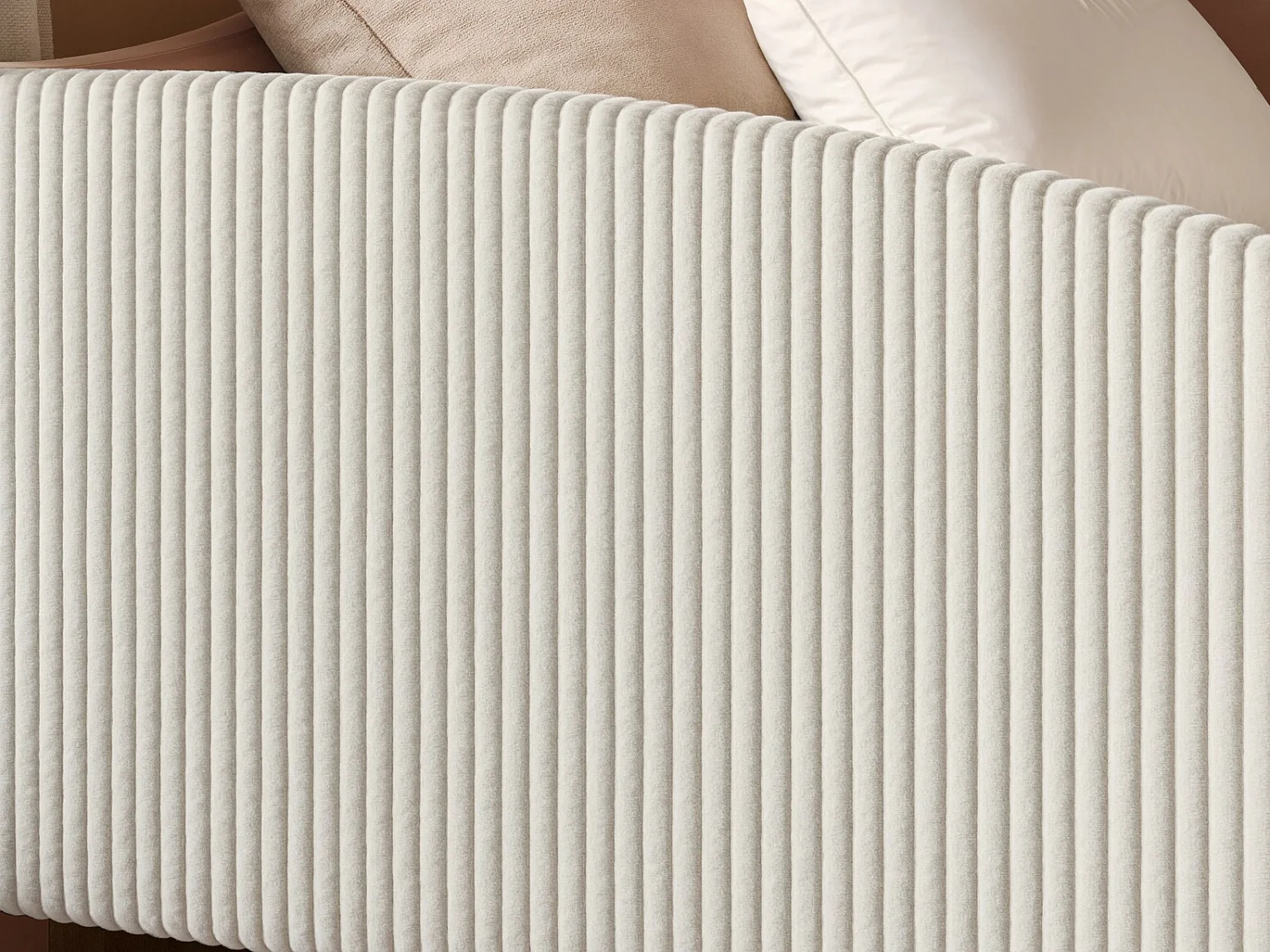 Flair Aubrey Blue Velvet Storage Low Sleeper Bed with Beige Cord