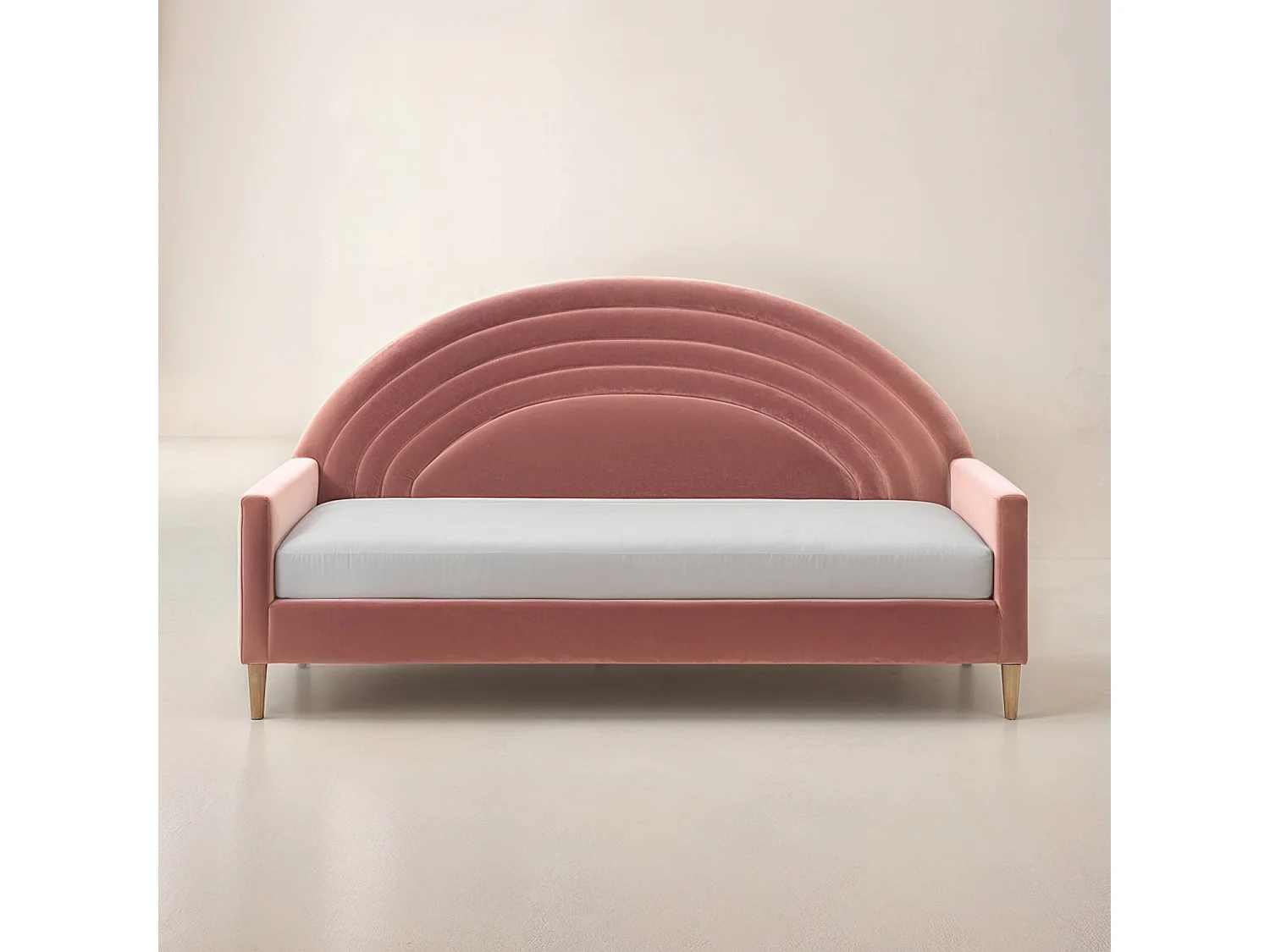 Flair Noa Rainbow Day Bed Pink Velvet