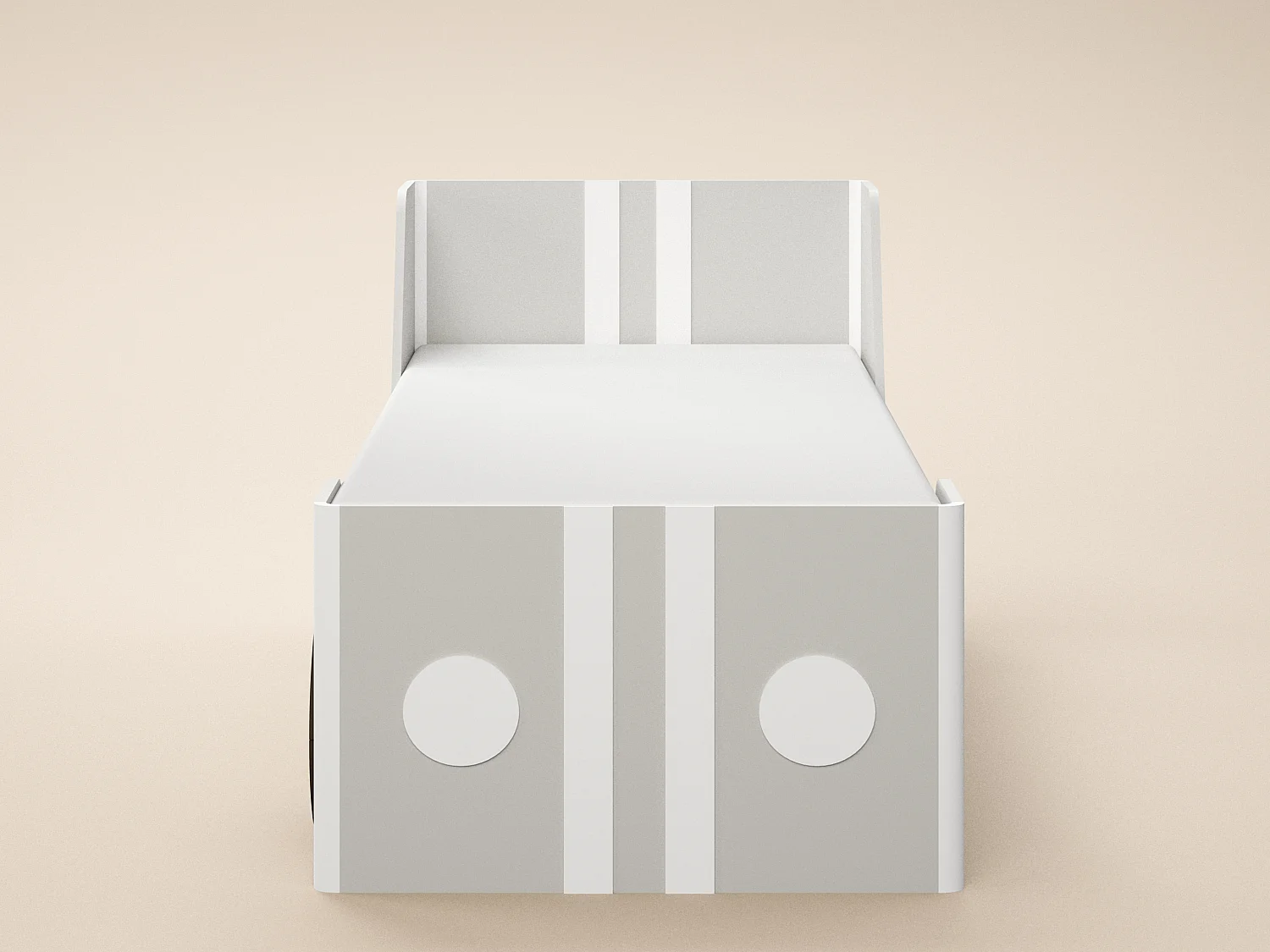 Flair Cooper Single Car Bed with Drawers Grey & Green