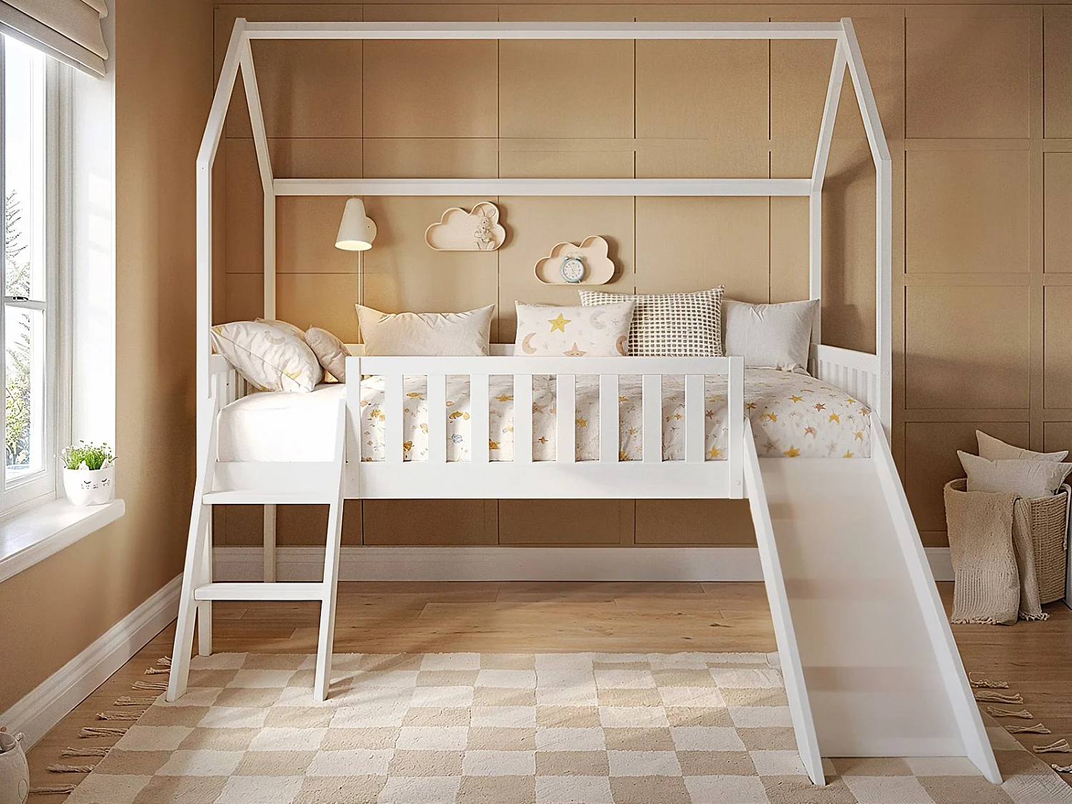 Flair Explorer Slide Midsleeper with Rails White