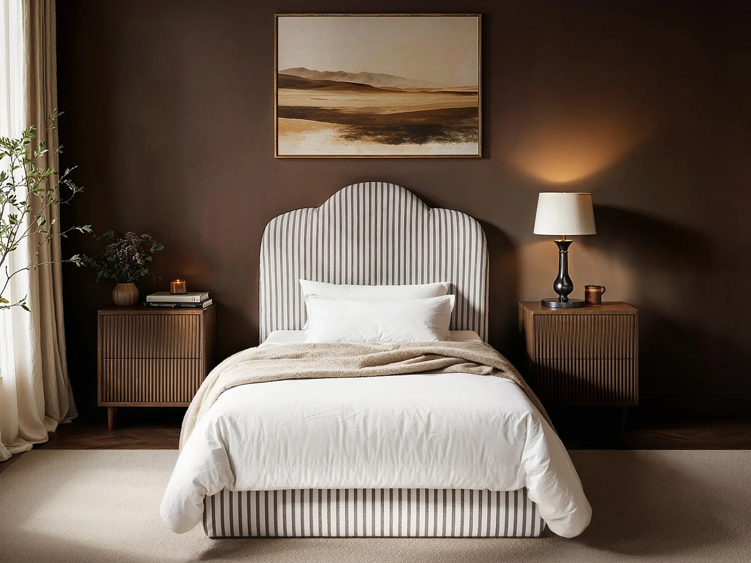 SOLACE+CO Skylynn Cloud Ottoman Single Bed Brown
