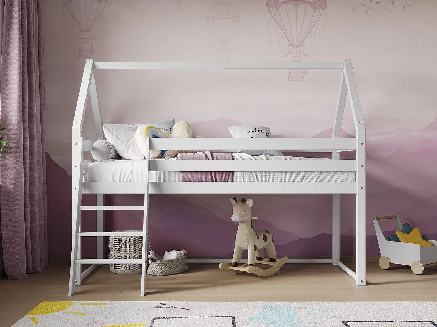 Flair Ellie House Midsleeper White