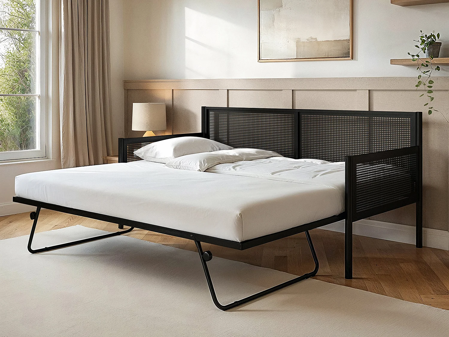 Flair Clay Metal Daybed with Trundle