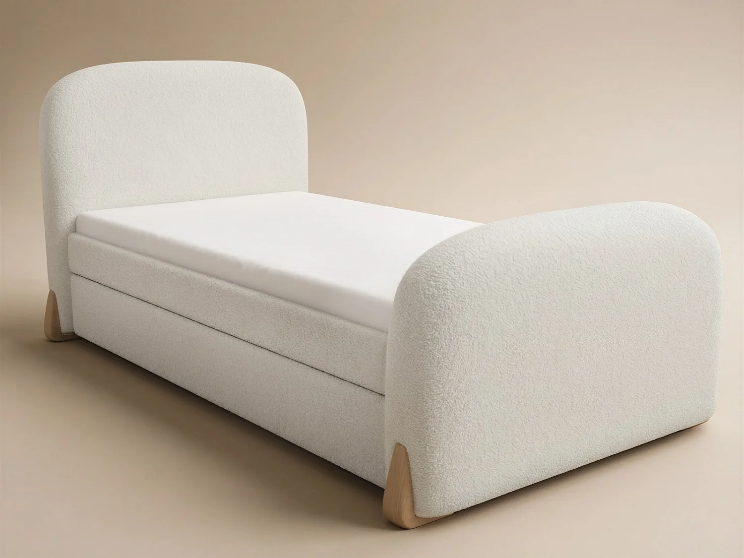 Flair Ines Day Bed with Trundle Cream