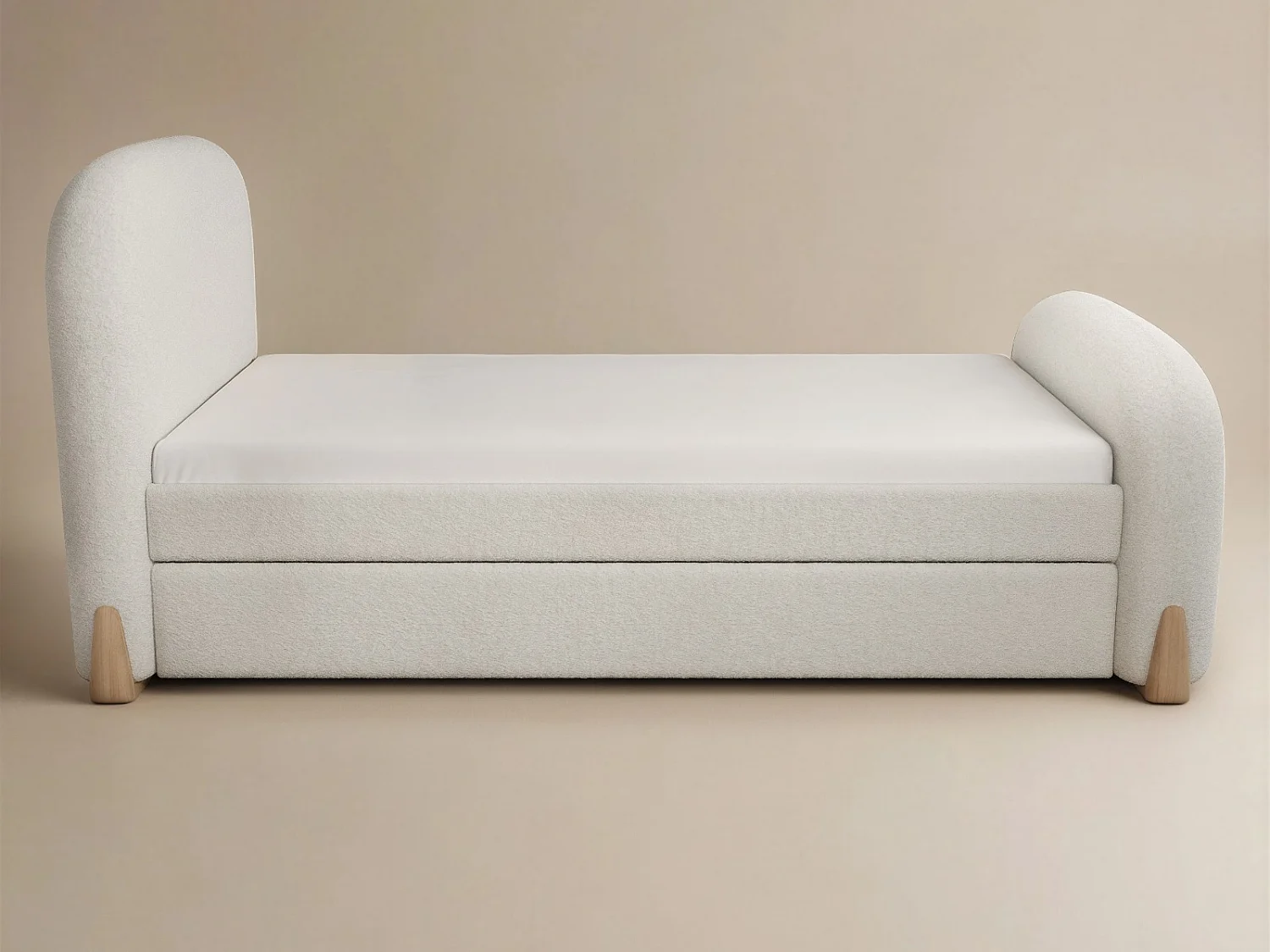 Flair Ines Day Bed with Trundle Cream