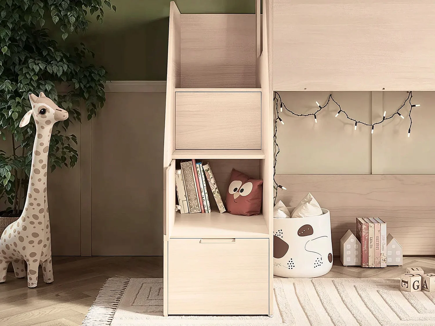Flair Dreamland House Staircase Midsleeper Oak