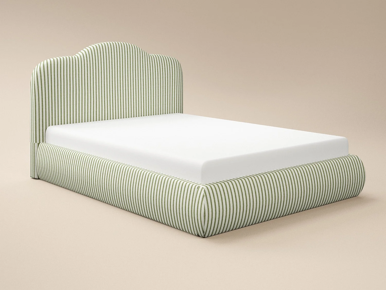SOLACE+CO Skylynn Cloud Ottoman Double Bed Green