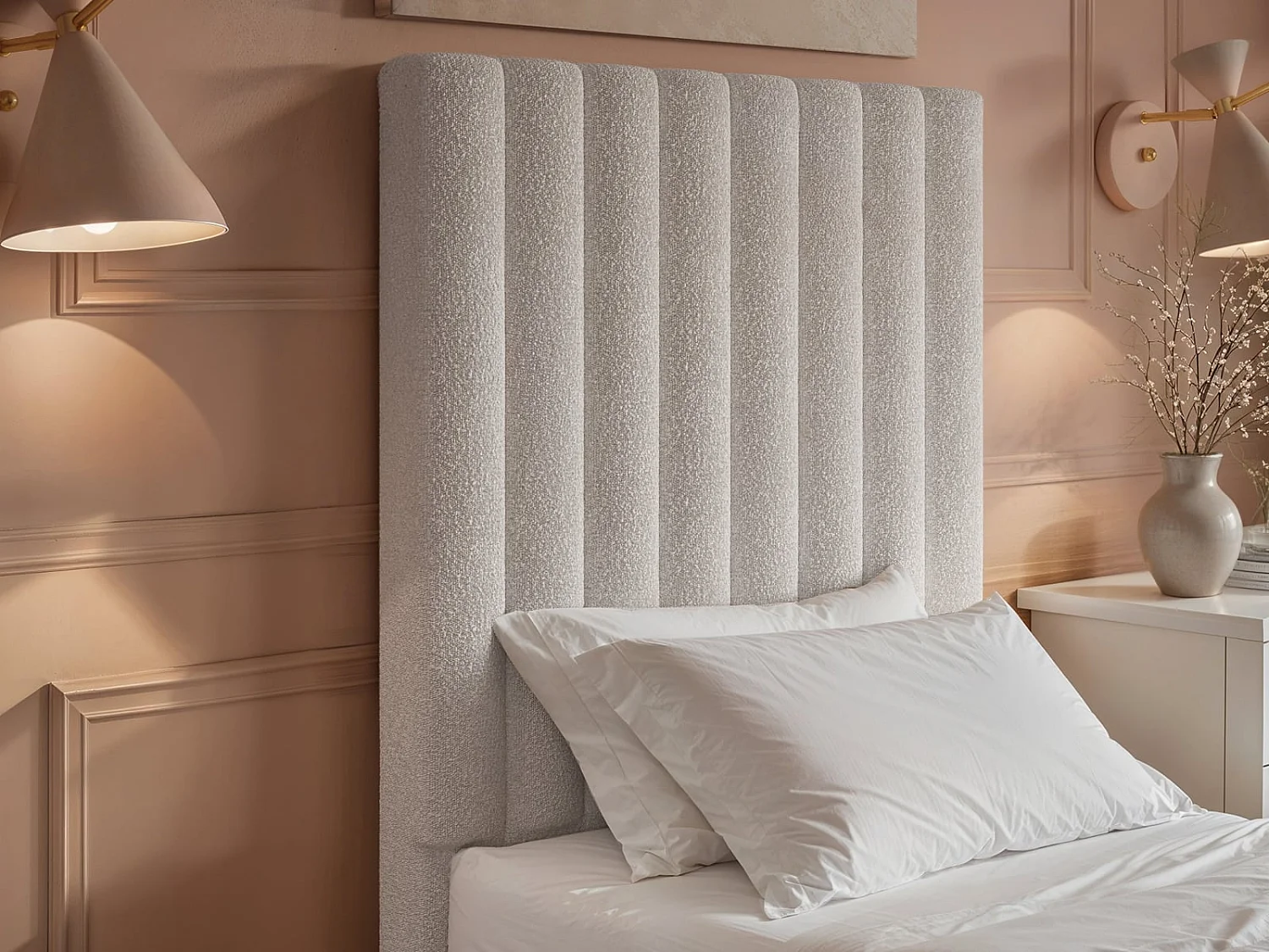 Flair Everley Single Ottoman Bed Cream Boucle