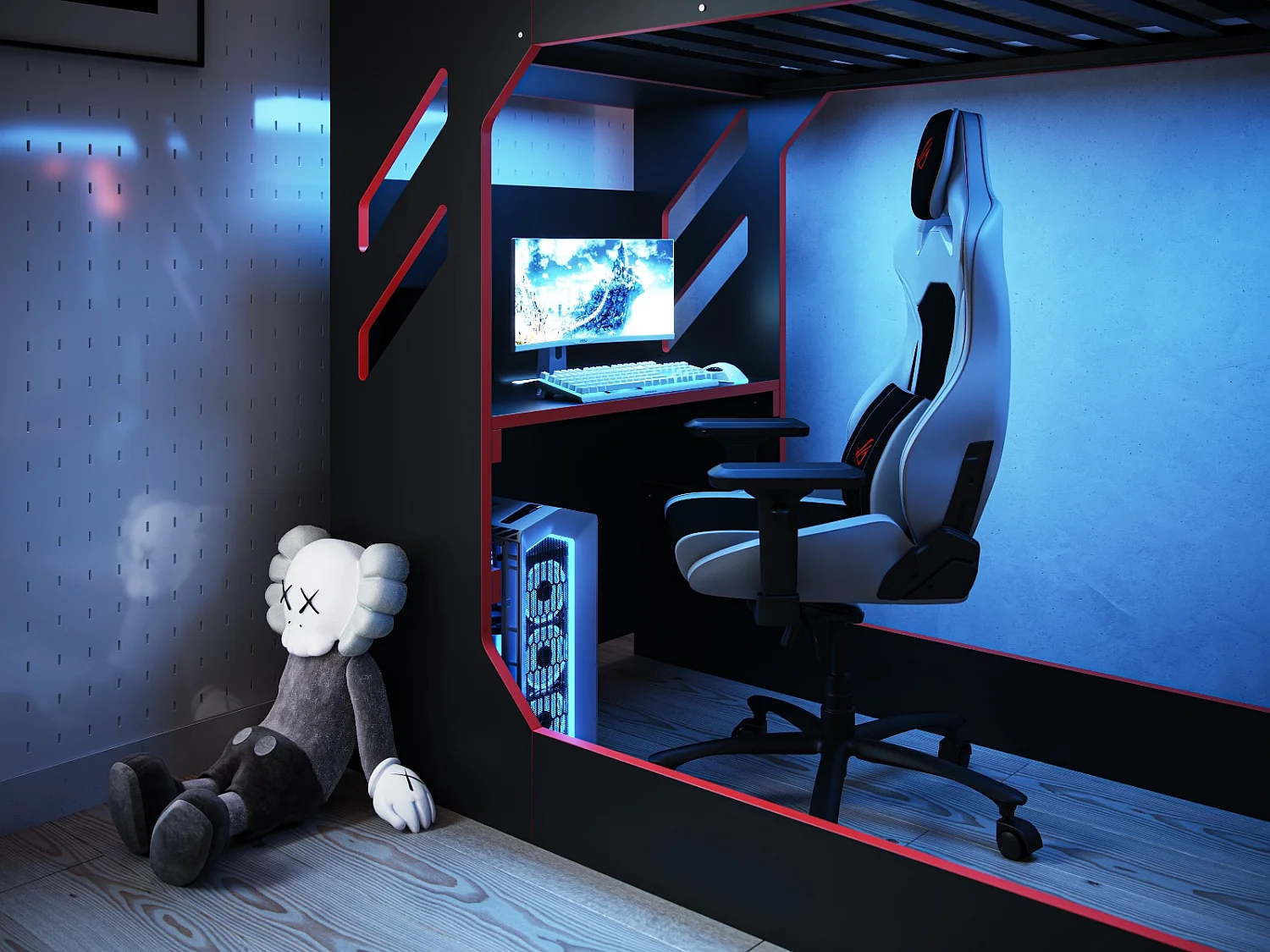 Recoil Shuttle Gaming High Sleeper Single Black
