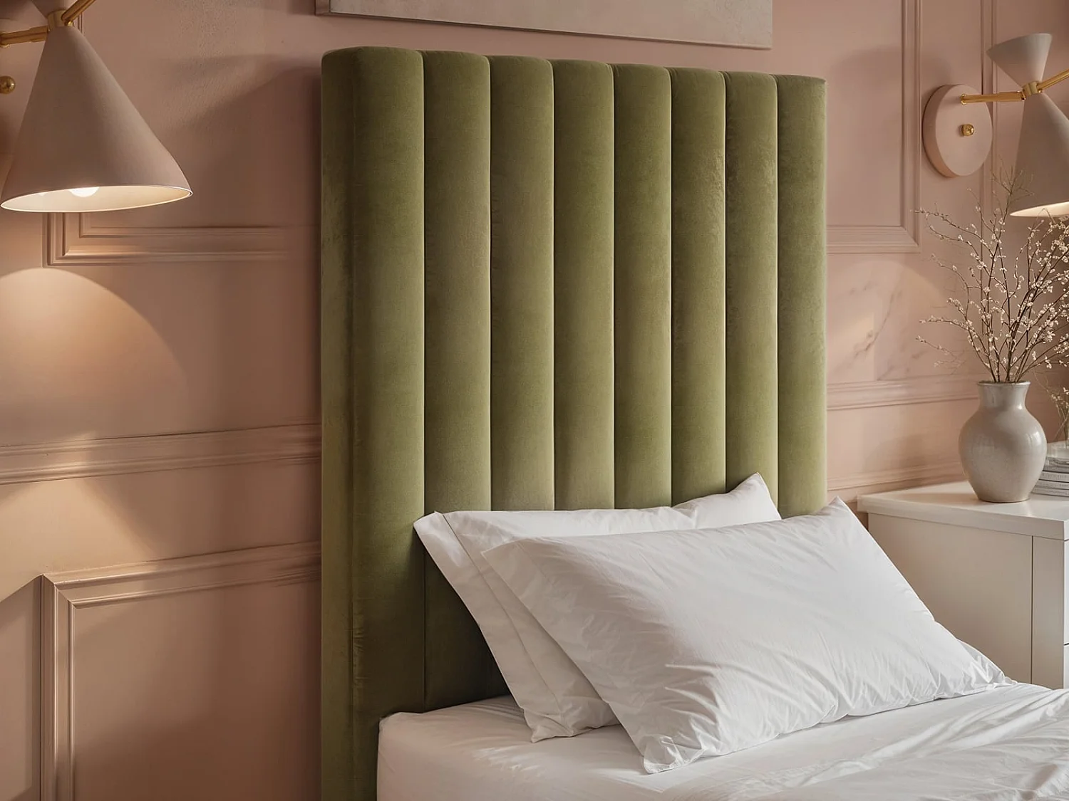 Flair Everley Single Ottoman Bed Green Velvet