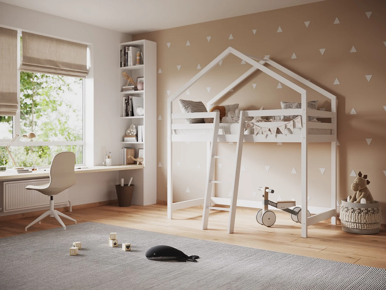 Flair Nook House Midsleeper White