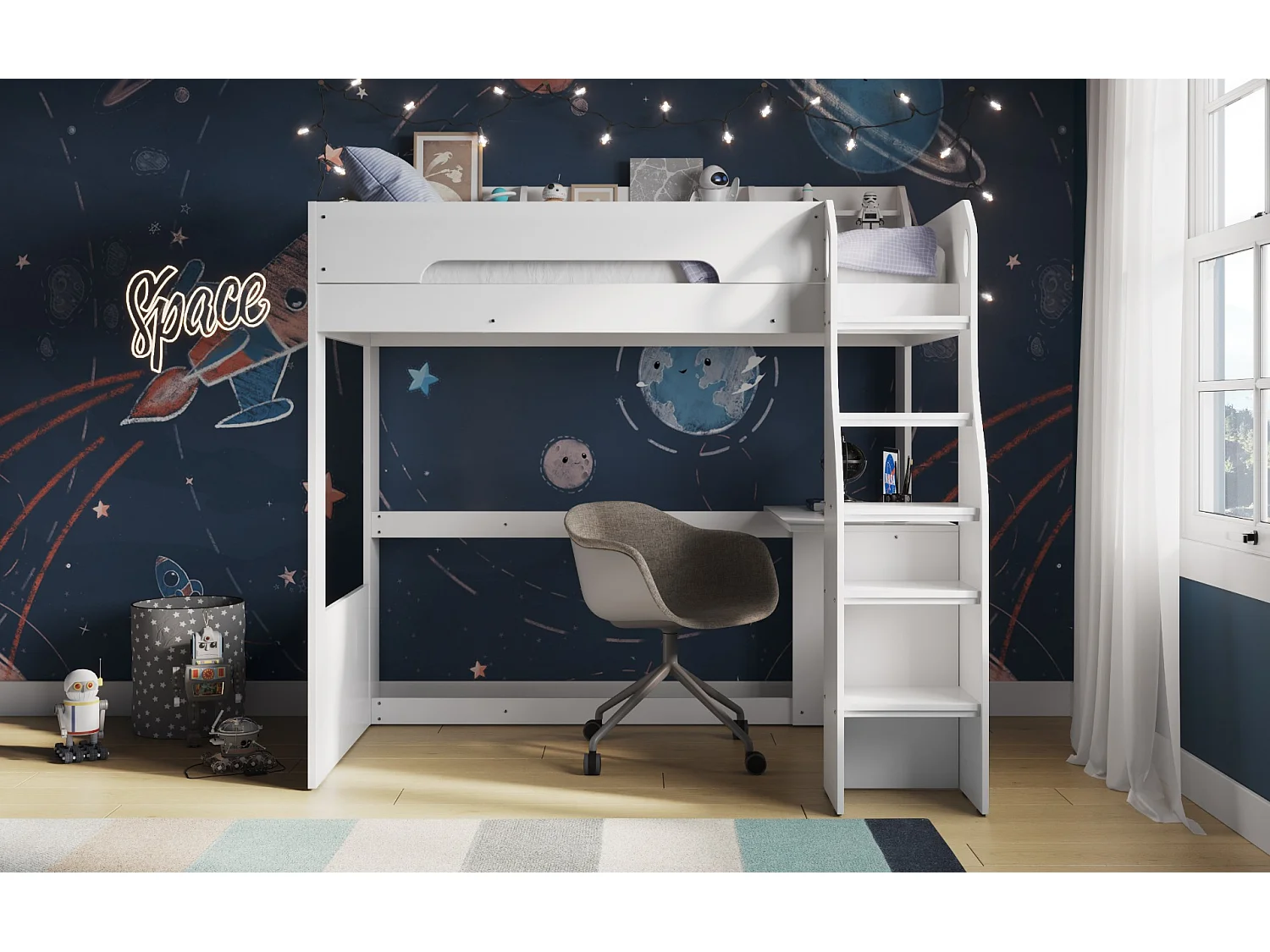 Flair Cosmic High Sleeper White