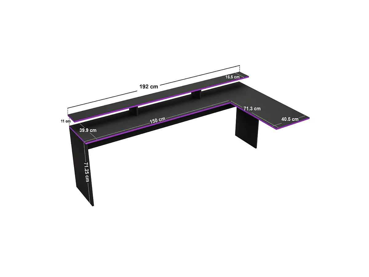 Flair Ultimate Violet Single Gaming High Sleeper Charcoal & Purple