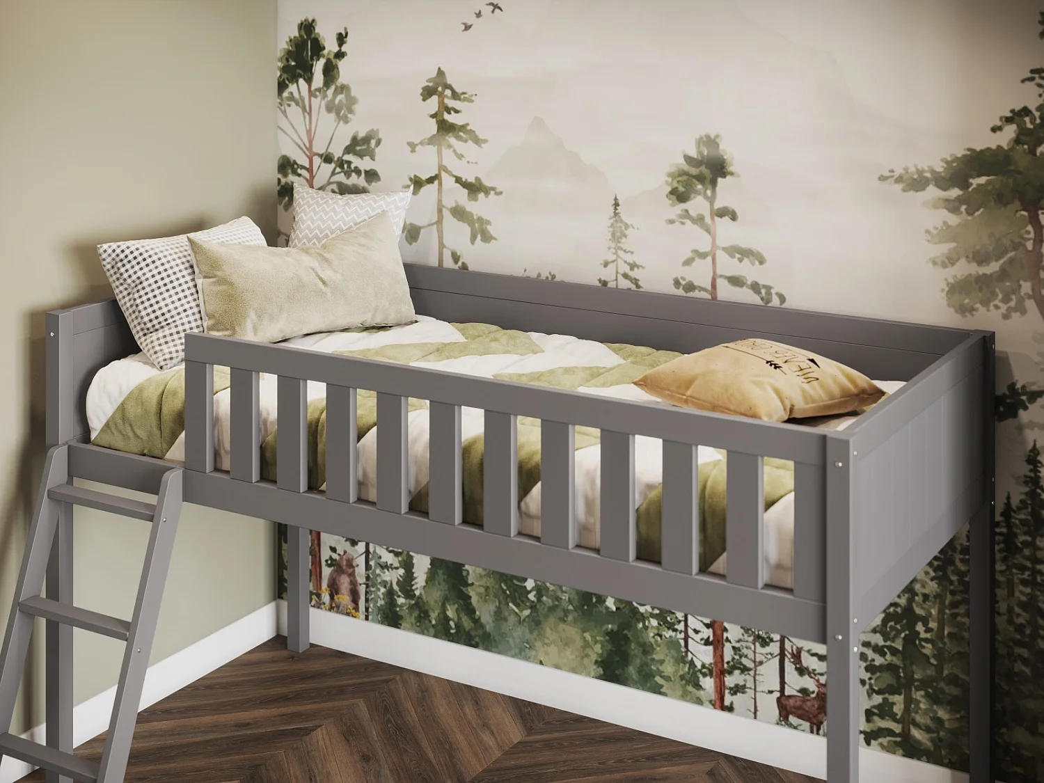 Flair Bea Midsleeper Cabin Bed Grey