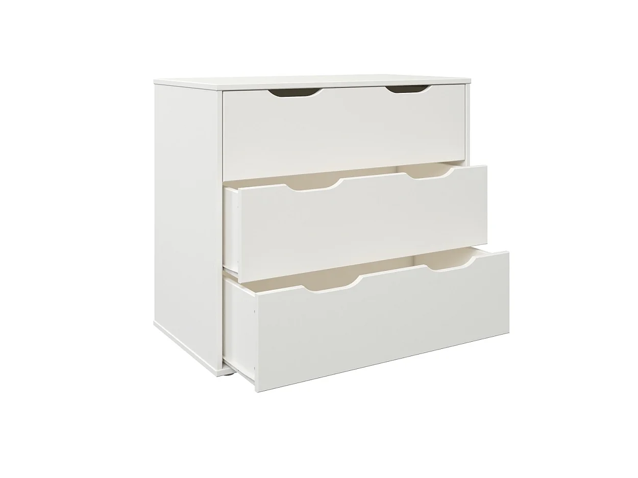 Noomi Nora Mid Sleeper 6 Drawer Set White