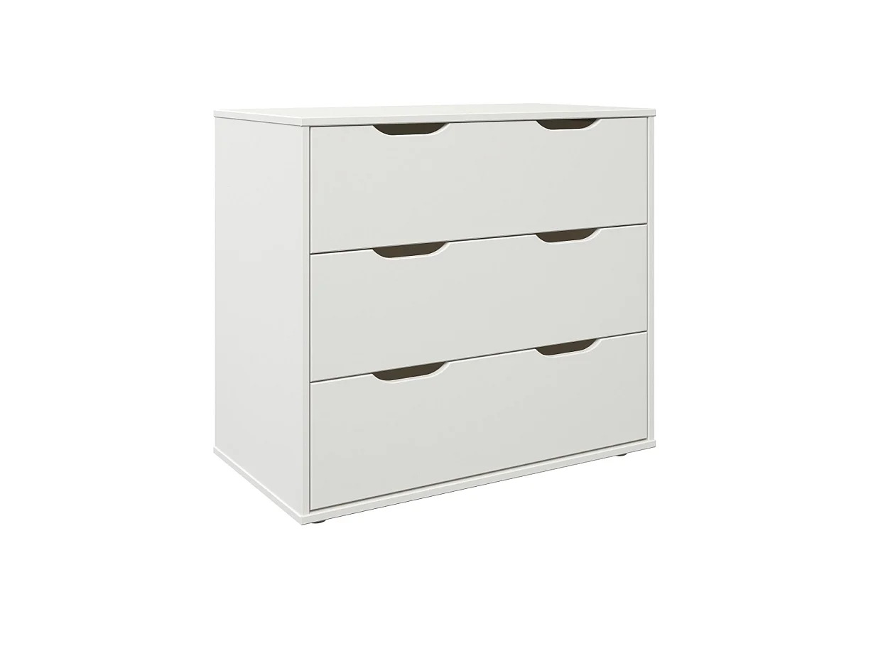 Noomi Nora Mid Sleeper 6 Drawer Set White