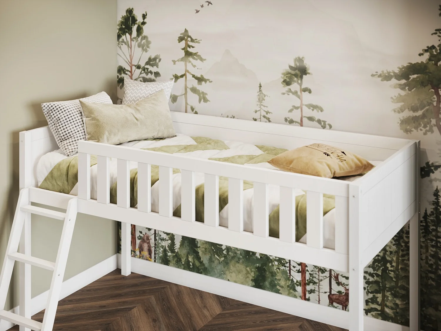 Flair Bea Midsleeper Cabin Bed White