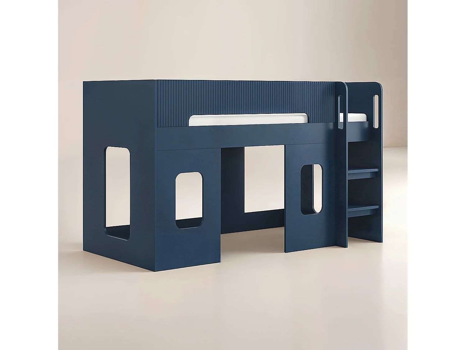 Flair Lino Playhouse Mid Sleeper Bed Navy