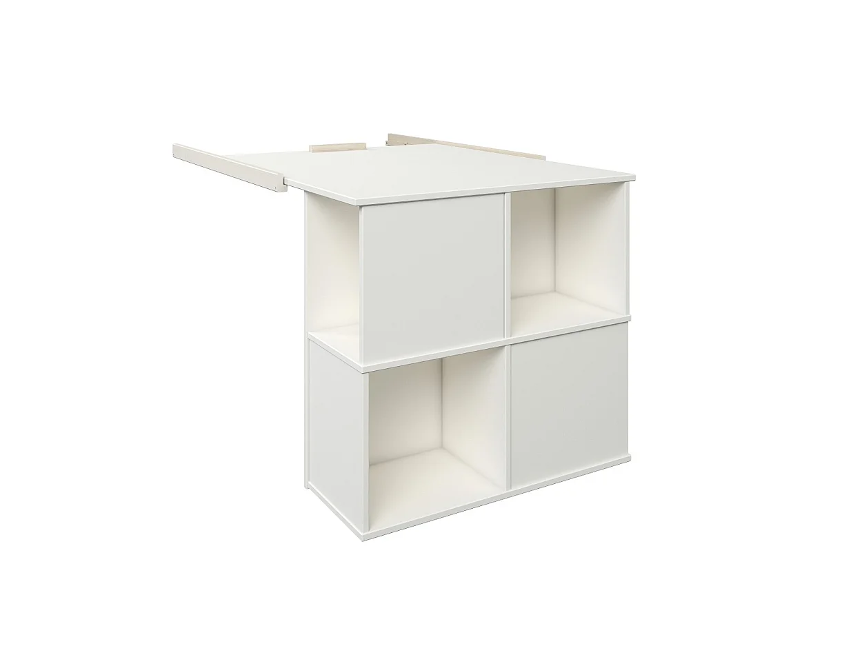 Noomi Nora Mid Sleeper Craft Cabin White