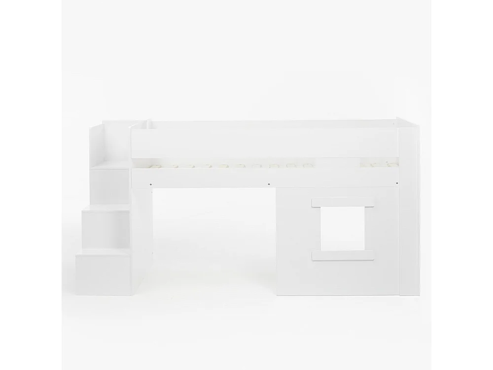 Flair Marlowe Staircase Mid Sleeper with Storage White