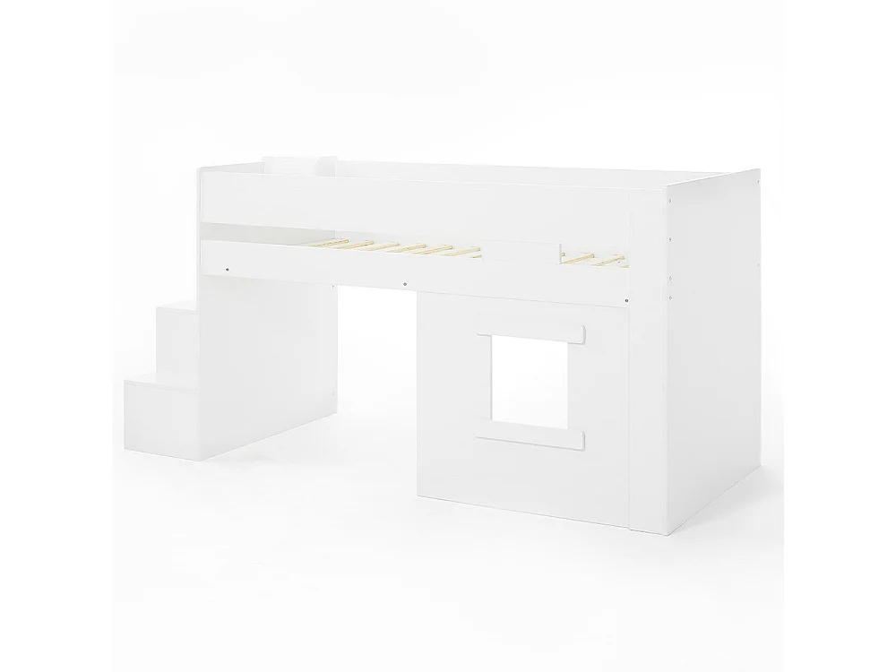 Flair Marlowe Staircase Mid Sleeper with Storage White